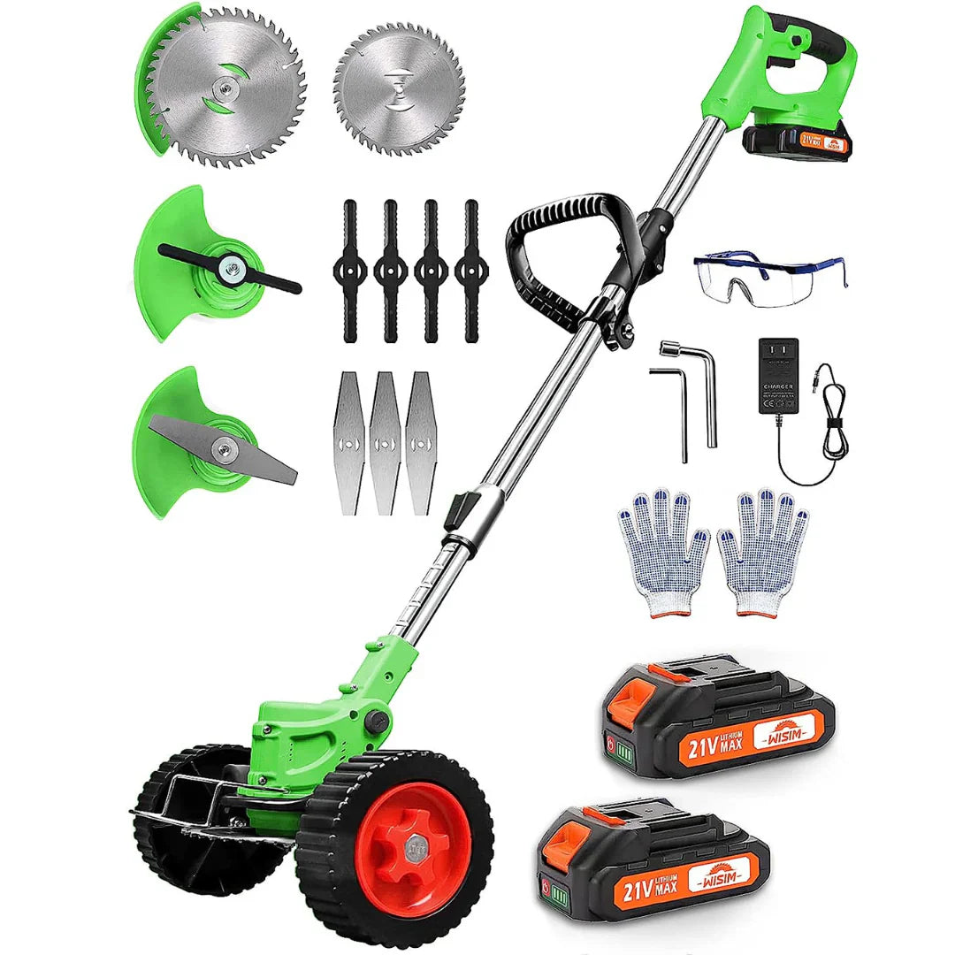 Motocoasa electrica 2 x 48V, 4000 mAh, 18000 RPM, cu acumulatori