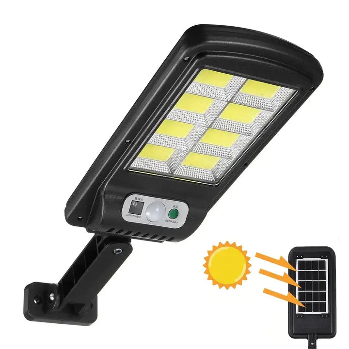 SET 2 Lampi cu Incarcare Solara 150W, 180 LED-uri COB, telecomanda