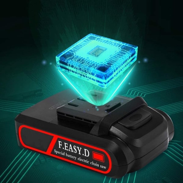 Mini fierastrau electric fara fir, cu lant 6 inch si 2 acumulatori 2000mah, 48V