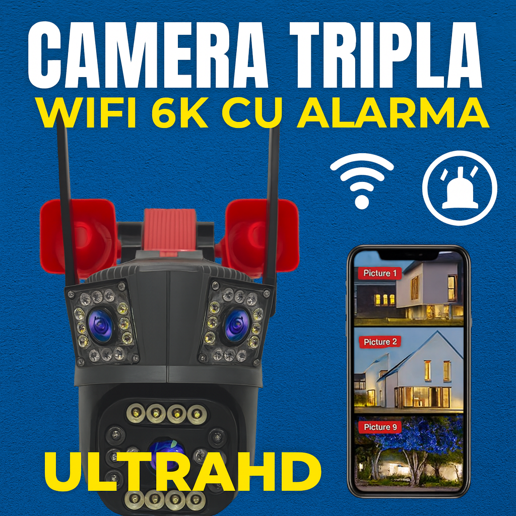 Camera de Supraveghere Mini WiFi cu Card Cadou si Night Vision