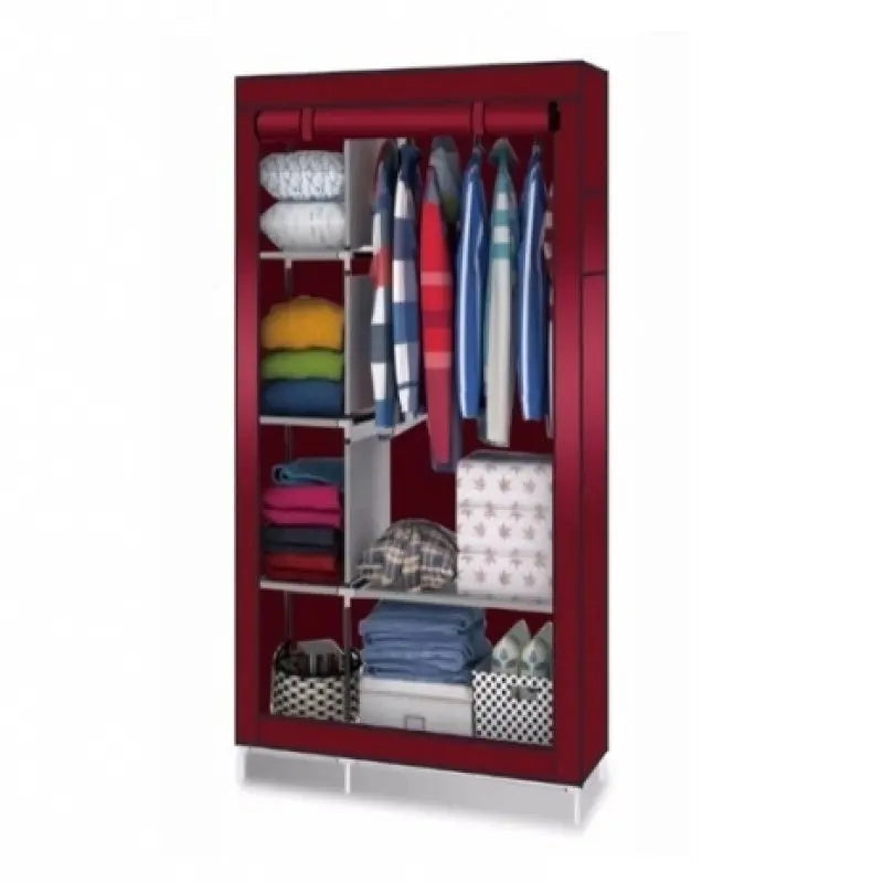 Dulap textil portabil cu fermoar pentru haine 105x45x170