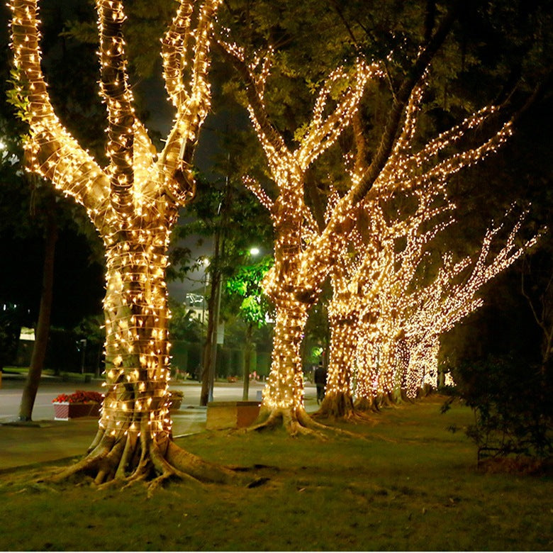 Instalatie de Craciun, tip liniara, pentru exterior, 1000 led-uri, 100m