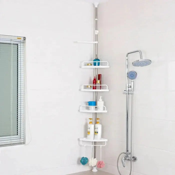 Etajera colt pentru baie extensibila pana la 3 metri