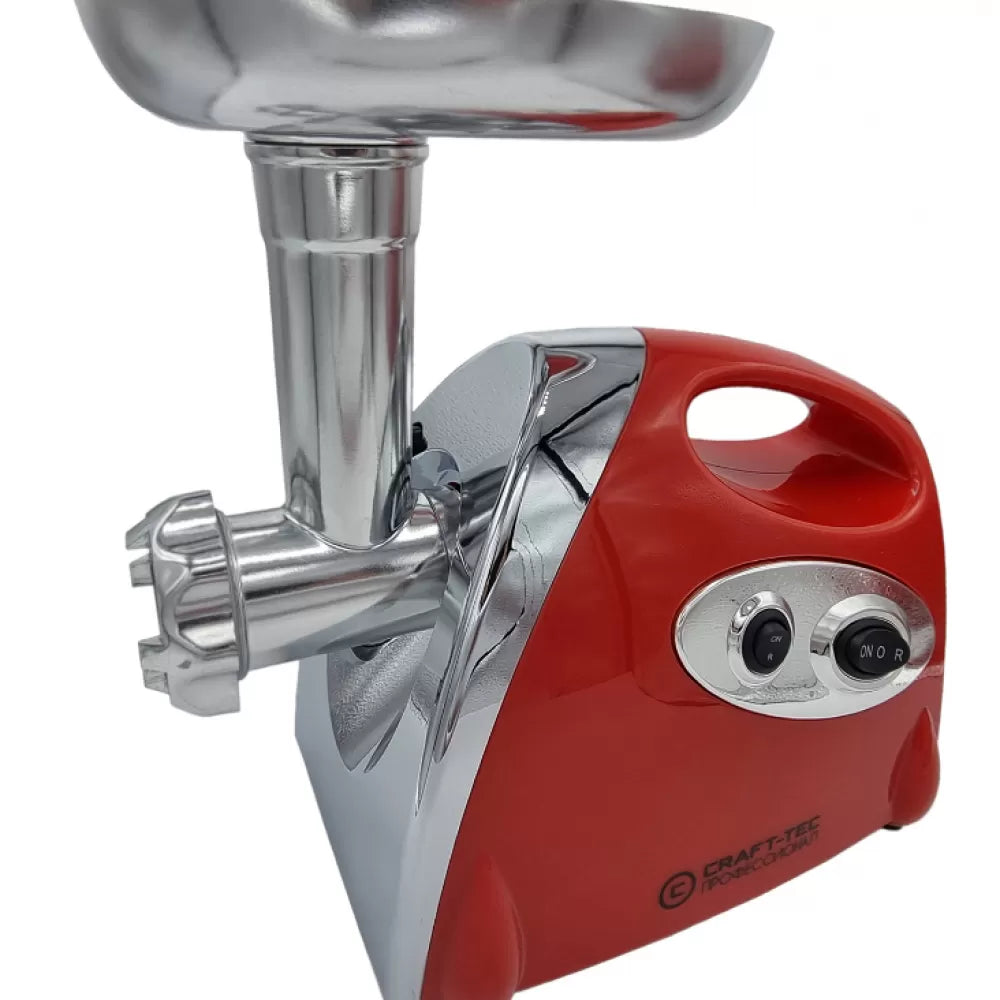 Masina de tocat carne 3500W, Accesorii rosii, carnati, chiftele, 3 site, functia revers, motor cupru