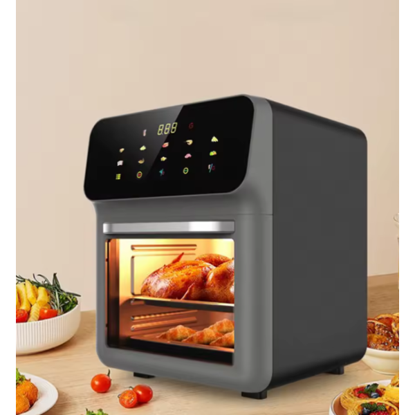 Produs Premium – Friteuza cu aer cald AirFryer 2400W 8 L si 10 L si afisaj digital, LCD Touch control