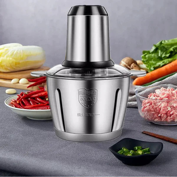 Blender si Tocator Electric 2 3 sau 5 L Inox, 4 Lame din otel inoxidabil