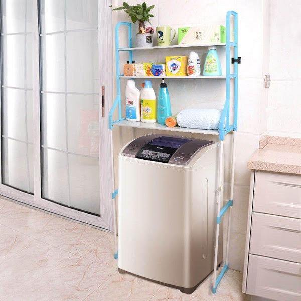 Raft depozitare peste masina de spalat  si WC  3 polite