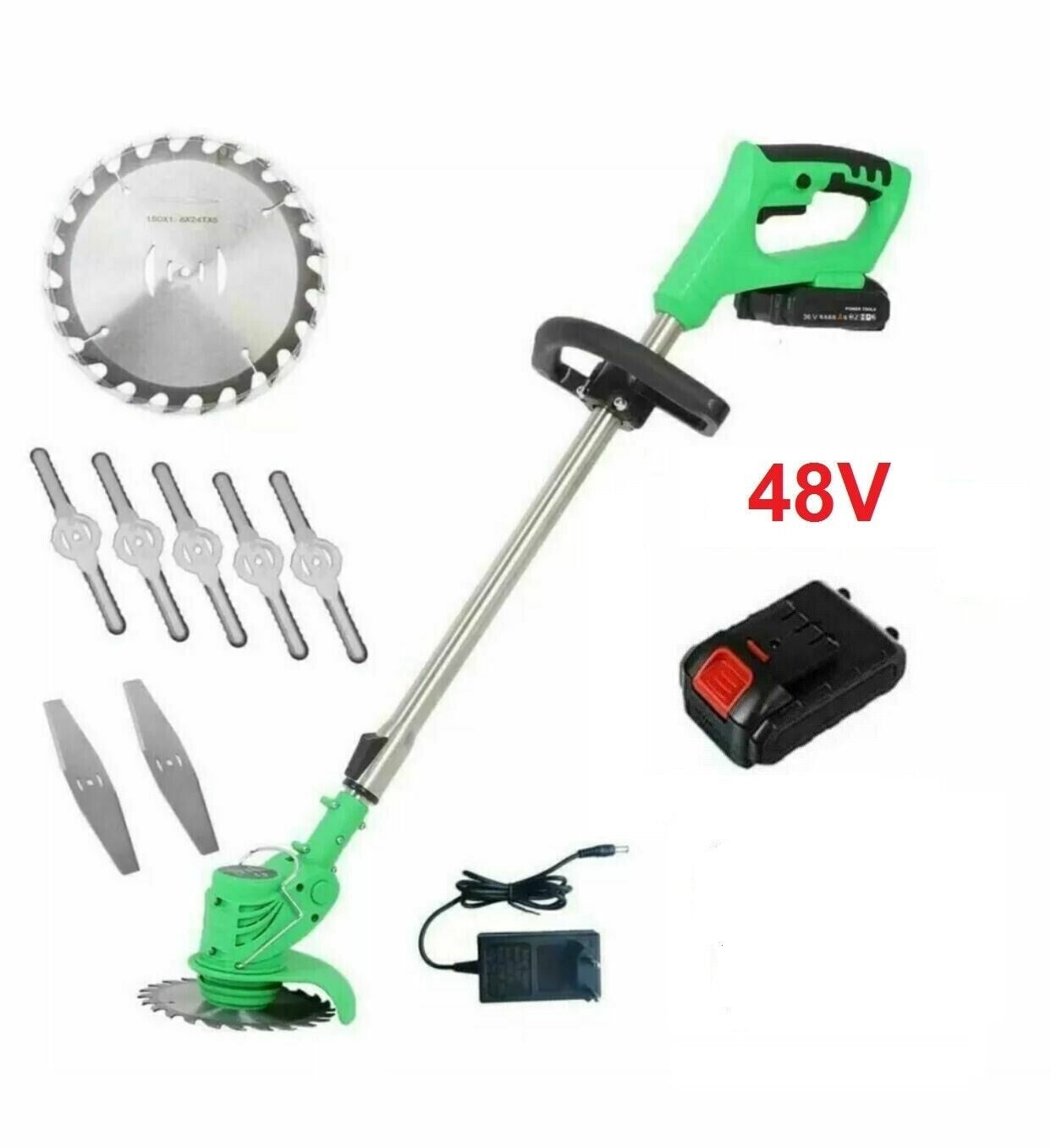 Motocoasa electrica 2 x  48V, 4000 mAh, 18000 RPM